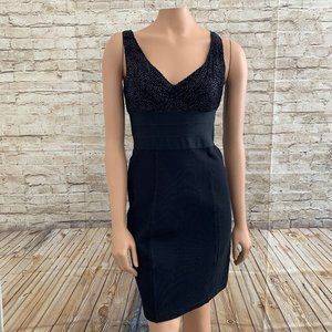 VGC Max Studio Black Bodycon Shaping Dress SZ S